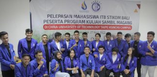 Rektor ITB STIKOM Bali Lepas 21 Mahasiswa ke China University of Technology Taipei