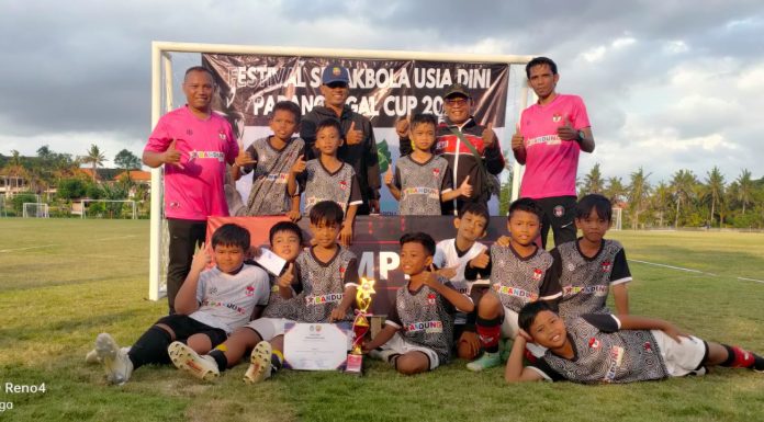 Padang Tegal Cup 2023, SSB Putra Debes Bali KU-10 Finish Juara Kedua