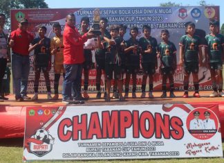 Hasil Bupati Tabanan Cup 2023 KU-10 dan KU-12, Simak Pesan dari KONI Tabanan