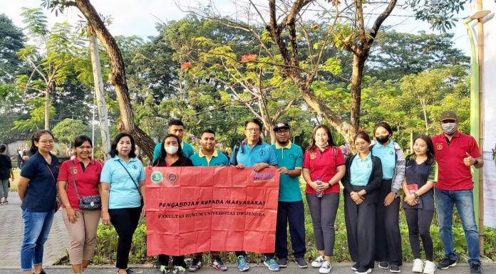 Turut Jaga Kelestarian Lingkungan, Fakultas Hukum Dwijendra University lakukan Sosialisasi Hukum