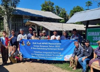 Prodi MPWD Denpasar Latih Petani di Desa Batukaang, Ubah Kencing Sapi menjadi Bernilai