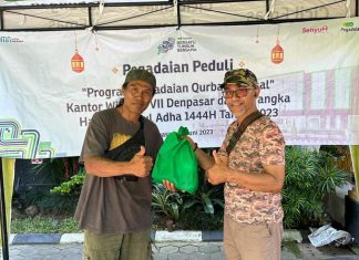Pegadaian Kanwil VII Denpasar kembali Lakukan Aksi Peduli melalui Kurban Massal
