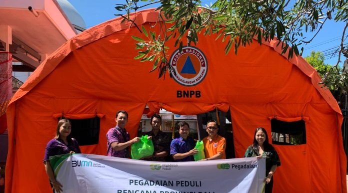 Bantu Korban Banjir dan Tanah Longsor, Pegadaian Kanwil VII Denpasar gandeng BPBD Provinsi Bali Serahkan 250 Paket Sembako
