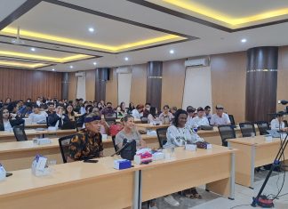 Tiga Ratus Civitas Akademika FH Unmas Denpasar ikuti Seminar Internasional