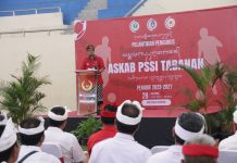 Hadiri Pelantikan Pengurus ASKAB PSSI Tabanan Periode 2023-2027, Ini Arahan Bupati Sanjaya