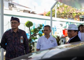 Konvoi Kendaraan Ramah Lingkungan di Bali, Kementerian ESDM Sempatkan Tengok SPKLU PLN