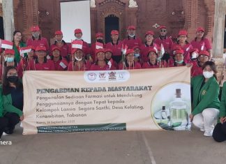 Peduli Lansia, Fakultas Farmasi Unmas Denpasar Lakukan Pengabdian kepada Masyarakat di Desa Kelating Kerambitan