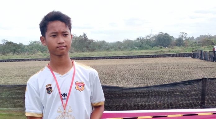 Ananda Sudiarta Salah Satu Putra Desa Ababi yang Siap Bermain di Piala Soeratin 2023 bersama Bhayangkari Bali FC U13