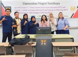 Kenalkan Budaya Indonesia hingga ke Korea, Ini yang dilakukan Tim PKM Internasional FBS Unesa