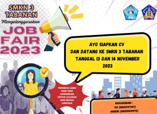 SMK Negeri 3 Tabanan Siapkan 1000 Lowongan Kerja dalam Job Fair 2023