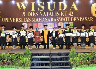 Lepas 1820 Wisudawan, Simak Pesan Rektor dalam Wisuda Ke-67 Universitas Mahasaraswati Denpasar