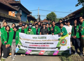 Kolaborasikan Program Desa dengan Program Pengabdian kepada Masyarakat, Mahasiswa Unmas Denpasar Laksanakan PKM di Desa Singapadu Tengah