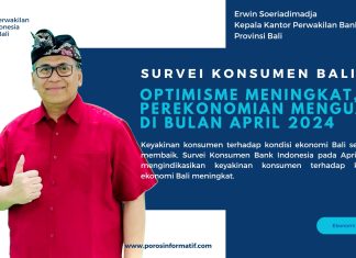 Survei Konsumen April 2024, Erwin: Optimisme Meningkat, Perekonomian Menguat