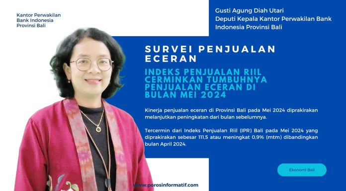Indeks Penjualan Riil Cerminkan Tumbuhnya Penjualan Eceran di Bulan Mei 2024