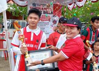 Peringati Kemerdekaan RI Ke-79, Karang Taruna Baruna Jaya Kelurahan Serangan gelar Turnamen Mini Soccer