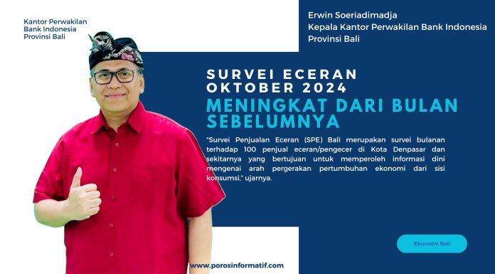 Kinerja Penjualan Eceran Provinsi Bali Tetap Terjaga di Bulan Oktober 2024