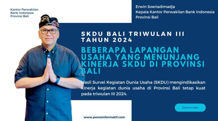 Beberapa Lapangan Usaha yang Menunjang Kinerja SKDU di Provinsi Bali