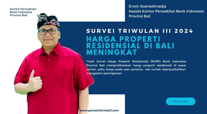 Triwulan III 2024: Harga Properti Residensial di Bali Meningkat