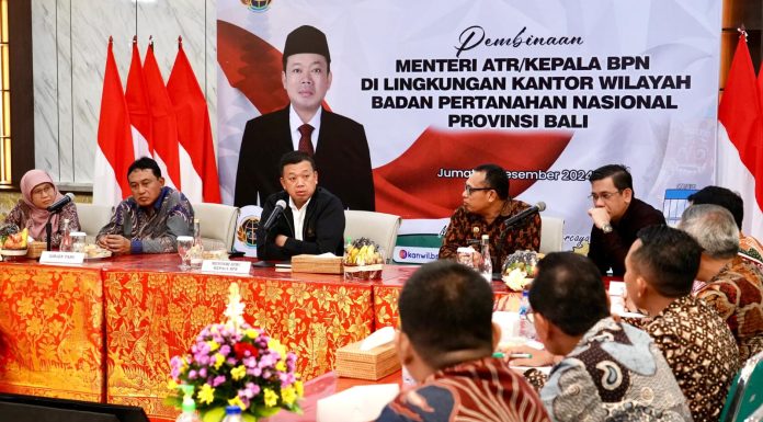 Menteri Nusron Minta Jajaran Kanwil BPN Provinsi Bali Jawab Tantangan Birokrasi Modern