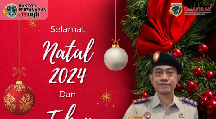 Kantor Pertanahan Kabupaten Bangli mengucapkan Selamat Hari Natal Tahun 2024 dan Tahun Baru 2025