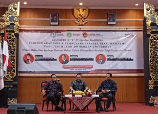 Gelar Seminar Akademik dan Pembukaan Praktik Peradilan Semu, Ini Harapan Dekan FH Dwijendra University