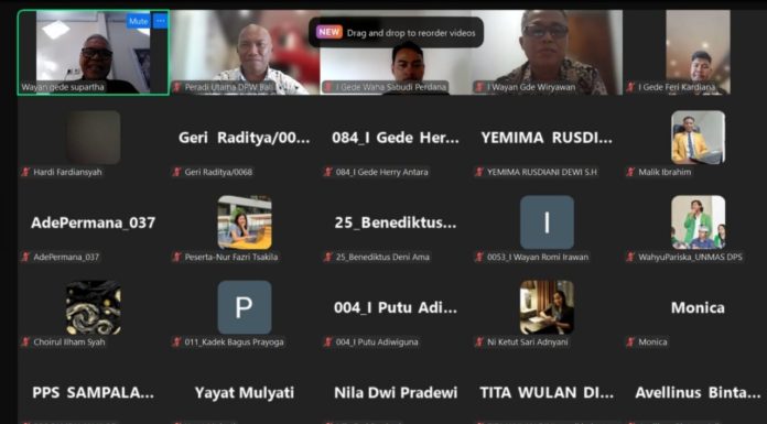 Peradi Utama DPW Bali Sukses Gelar Webinar “Strategi Penulisan Karya Ilmiah”