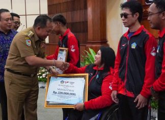 Pemprov Bali Gelontorkan Rp 51,96 Miliar sebagai Bonus Atlet Berprestasi di PON XXI dan Peparnas XVII