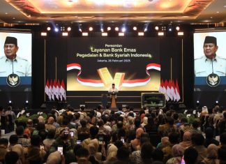 Presiden Prabowo Resmikan Layanan Bank Emas Pegadaian, BRI Group Semakin Optimis Perkuat Ekonomi Nasional