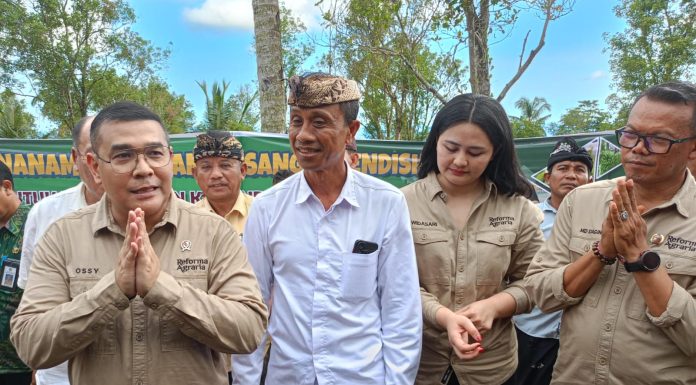 Tinjau Langsung Penanaman Perdana Pisang Cavendish di Jembrana, Ini paparan Wamen ATR/BPN