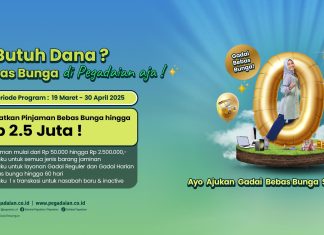 Jelang Mudik Lebaran, Pegadaian Hadirkan Gadai Bebas Bunga