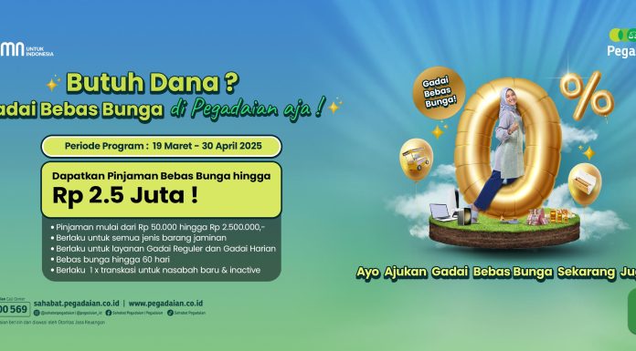 Jelang Mudik Lebaran, Pegadaian Hadirkan Gadai Bebas Bunga