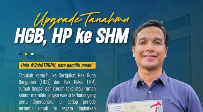 HGB dan HP ada batas waktunya, segera Upgrade ke SHM, Simak Caranya
