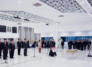 Lantik Pejabat Struktural, Menteri Nusron Tegaskan Pentingnya Sistem Rotasi Berkala