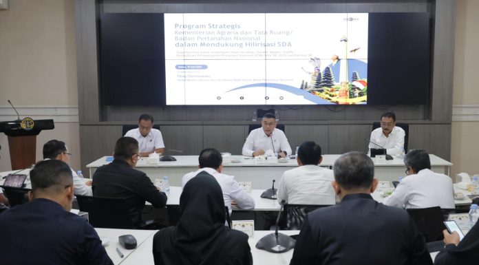 Terima Kunjungan P3N LEMHANNAS RI, Wamen Ossy Sampaikan Peran Kementerian ATR/BPN dalam Hilirisasi