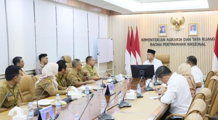 Audiensi Wali Kota Bekasi, Menteri Nusron Tekankan Kerja Sama untuk Percepat Sertipikasi Aset Pemkot