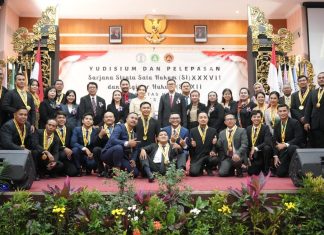Fakultas Hukum Universitas Dwijendra Denpasar Lepas 97 Mahasiswa