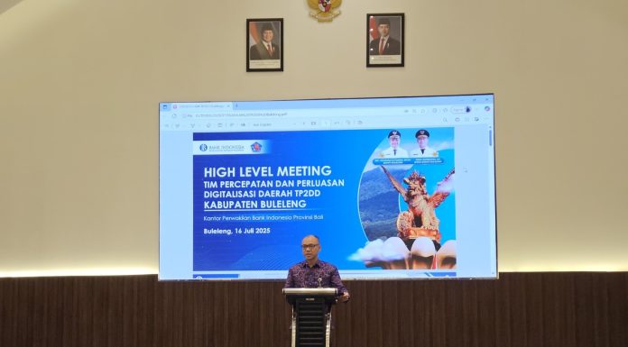 Resmikan Kawasan Digital Binaria dan 14 Desa Digital, Bank Indonesia dan Pemkab Buleleng Dorong Akselerasi Transaksi Non-Tunai High Level Meeting (HLM) Tim Percepatan dan Perluasan Digitalisasi Daerah (TP2DD) Kabupaten Buleleng yang digelar di Hotel Lovina Haven Boutique Resort pada Selasa (16/07/2025)