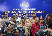 Pangdam IX/Udayana Hadiri Pengukuhan Satgas Patroli Imigrasi di Bali