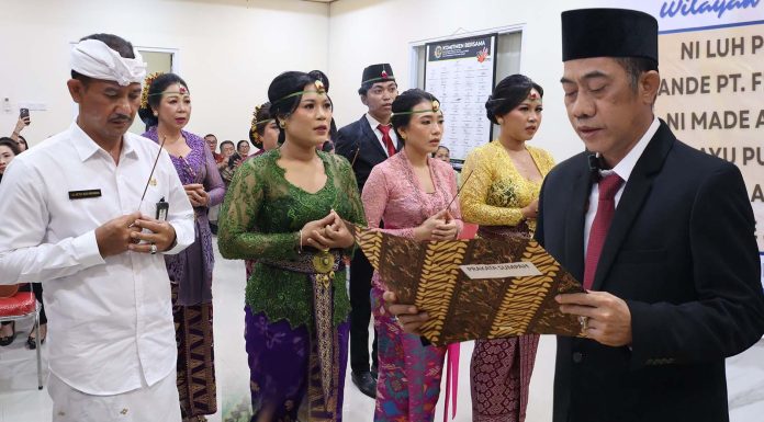 Pelantikan dan Pengambilan Sumpah Jabatan PPAT Wilayah Kerja Kabupaten Bangli