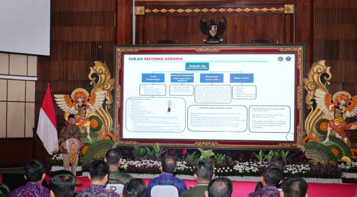 Buka Rakor GTRA Provinsi Bali, Menteri Nusron Ingatkan Kepala Daerah Prioritaskan Masyarakat Miskin sebagai Subjek TORA