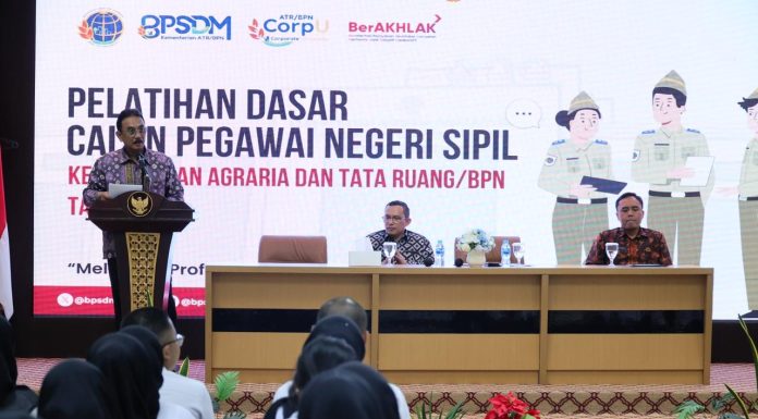 Tutup Latsar Gelombang 1 Tahun 2025, Sekjen Kementerian ATR/BPN Beri 3 Pesan untuk Pedoman CPNS dalam Bertugas