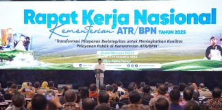 Buka Rakernas 2025, Menteri Nusron: Hasilkan Keputusan yang Optimal dan Berkualitas untuk Meningkatkan Pelayanan kepada Masyarakat