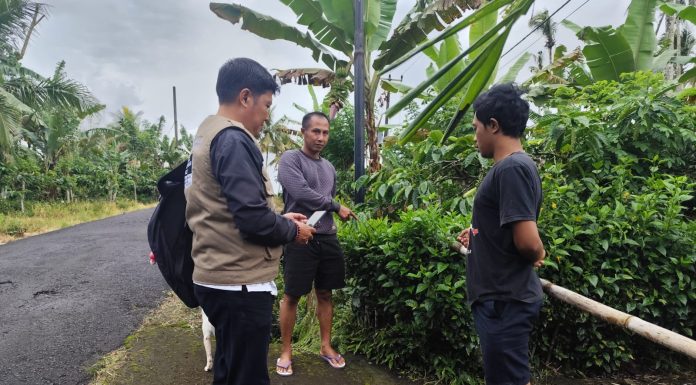 Petugas Kantah Jembrana Laksanakan Peninjauan Lokasi untuk Validasi Data Pertanahan