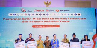 INDONESIA ANTI-SCAM CENTRE BERHASIL KEMBALIKAN RP161 MILIAR DANAMASYARAKAT KORBAN SCAM