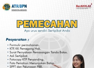 Yuk Simak Persyaratan Pemecahan Sertipikat, Urus Sendiri di Kantah Jembrana!