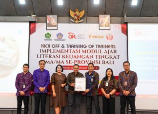 OJK PROVINSI BALI LAKSANAKAN KICK OFF DAN TRAINING OF TRAINERS MODUL AJAR LITERASI KEUANGAN