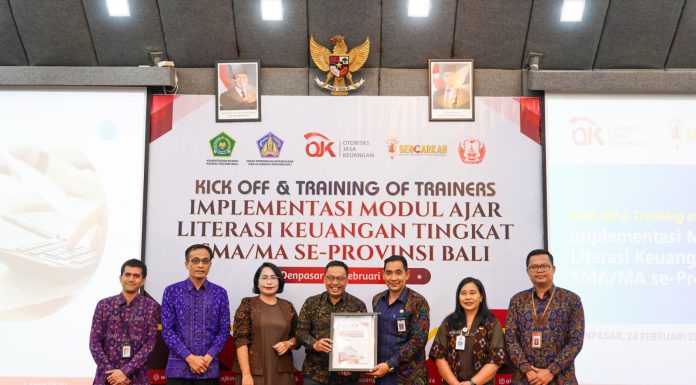 OJK PROVINSI BALI LAKSANAKAN KICK OFF DAN TRAINING OF TRAINERS MODUL AJAR LITERASI KEUANGAN