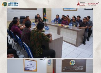 Monitoring dan Evaluasi SDM, Foto Udara, dan Peningkatan Pelayanan oleh Kepala Bidang Survei dan Pemetaan Kanwil BPN Provinsi Bali di ATR/BPN Jembrana