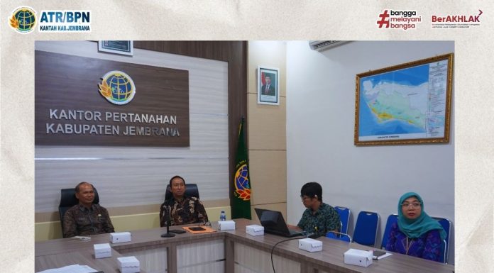 ATR/BPN Jembrana Laksanakan Koordinasi Pembahasan Ruang Terbuka Hijau Bersama OPD Terkait