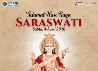 ATR/BPN Jembrana Ucapkan Selamat Hari Raya Saraswati